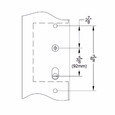 Emtek Emtek 1671 Multi Point Lock Trim (Door Config #6) - Brass Plates, Concord Style (1.5" x 11"), Keyed with American Cylinder Hub BELOW Handle EMTEK-1671