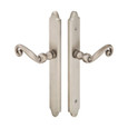 Emtek 1672 Multi Point Lock Trim (Door Config #6) - Brass Plates, Concord Style (1.5" x 11"), Non-Keyed Passage