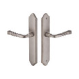 Emtek 1685 Multi Point Lock Trim (Door Config #6) - Brass Plates, Concord Style (2" x 10.5"), Dummy Pair