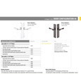 Emtek Emtek 16A1 Multi Point Lock Trim (Door Config #6) - Brass Plates, Modern Style (1.5" x 11"), Keyed with American Cylinder Hub BELOW Handle EMTEK-16A1