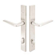 Emtek Emtek 16A1 Multi Point Lock Trim (Door Config #6) - Stainless Steel Plates, Modern Style (1.5" x 11"), Keyed with American Cylinder Hub BELOW Handle EMTEK-16A1-SS