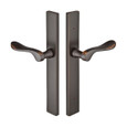 Emtek 16A5 Multi Point Lock Trim (Door Config #6) - Brass Plates, Modern Style (1.5" x 11"), Dummy Pair