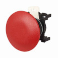 Eaton E22JPLB2 E22 pushbutton, E22 Pushbutton, 22.5 mm, Non-Metallic Heavy-Duty, 50 mm, NEMA 3, 3R, 4, 4X, 12, 13, Non-illuminated, Maintained contact, push-to-latch, pull to release, Red actuator, Mushroom , Plastic, No light unit, Black bezel