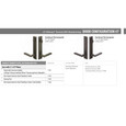 Emtek Emtek 1761 Multi Point Lock Trim (Door Config #7) - Sandcast Bronze Plates, Rectangular Style (2" x 10"), Keyed with American Cylinder Hub ABOVE Handle EMTEK-1761
