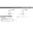 Emtek Emtek 17B1 Multi Point Lock Trim (Door Config #7) - Stainless Steel Plates, Modern Style (2" x 10"), Keyed with American Cylinder Hub ABOVE Handle EMTEK-17B1-SS