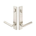 Emtek Emtek 17B1 Multi Point Lock Trim (Door Config #7) - Stainless Steel Plates, Modern Style (2" x 10"), Keyed with American Cylinder Hub ABOVE Handle EMTEK-17B1-SS
