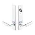 Emtek Emtek 17B3 Multi Point Lock Trim (Door Config #7) - Brass Plates, Modern Style (2" x 10"), Non-Keyed American Style Thumbturn Inside EMTEK-17B3
