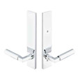 Emtek Emtek 17B5 Multi Point Lock Trim (Door Config #7) - Brass Plates, Modern Style (2" x 10"), Dummy Pair EMTEK-17B5