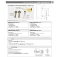 Emtek Emtek 17B5 Multi Point Lock Trim (Door Config #7) - Brass Plates, Modern Style (2" x 10"), Dummy Pair EMTEK-17B5