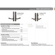 Emtek Emtek 1811 Multi Point Lock Trim (Door Config #8) - Sandcast Bronze Plates, Arched Style (1.5" x 11"), Keyed with American Cylinder Hub ABOVE Handle EMTEK-1811
