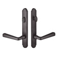 Emtek Emtek 1811 Multi Point Lock Trim (Door Config #8) - Sandcast Bronze Plates, Arched Style (1.5" x 11"), Keyed with American Cylinder Hub ABOVE Handle EMTEK-1811