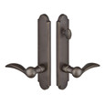 Emtek Emtek 1823 Multi Point Lock Trim (Door Config #8) - Sandcast Bronze Plates, Arched Style (2" x 10"), Non-Keyed American Style Thumbturn Inside EMTEK-1823