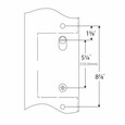 Emtek Emtek 1833 Multi Point Lock Trim (Door Config #8) - Lost Wax Cast Bronze Plates, Tuscany Style (1.5" x 11-1/8"), Non-Keyed American Style Thumbturn Inside EMTEK-1833