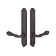 Emtek Emtek 1834 Multi Point Lock Trim (Door Config #8) - Lost Wax Cast Bronze Plates, Tuscany Style (1.5" x 11-1/8"), Non-Keyed Fixed Handle Outside, Operating Handle Inside (for Semi-Active Door) EMTEK-1834