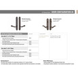 Emtek Emtek 1844 Multi Point Lock Trim (Door Config #8) - Lost Wax Cast Bronze Plates, Tuscany Style (2" x 10.5"), Non-Keyed Fixed Handle Outside, Operating Handle Inside (for Semi-Active Door) EMTEK-1844