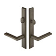 Emtek Emtek 1851 Multi Point Lock Trim (Door Config #8) - Sandcast Bronze Plates, Rectangular Style (1.5" x 11"), Keyed with American Cylinder Hub ABOVE Handle EMTEK-1851