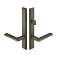 Emtek Emtek 1853 Multi Point Lock Trim (Door Config #8) - Sandcast Bronze Plates, Rectangular Style (1.5" x 11"), Non-Keyed American Style Thumbturn Inside EMTEK-1853