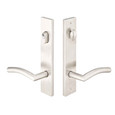 Emtek Emtek 18A1 Multi Point Lock Trim (Door Config #8) - Stainless Steel Plates, Modern Style (1.5" x 11"), Keyed with American Cylinder Hub ABOVE Handle EMTEK-18A1-SS