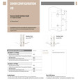 Emtek Emtek 18A4 Multi Point Lock Trim (Door Config #8) - Stainless Steel Plates, Modern Style (1.5" x 11"), Non-Keyed Fixed Handle Outside, Operating Handle Inside (for Semi-Active Door) EMTEK-18A4-SS