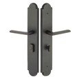 Emtek Emtek 1L1A13 Multi Point Lock Trim (Large Multi Point Entry Set) - Sandcast Bronze Plates, Arched Style (3" x 17.5"), Non-Keyed American Style Thumbturn Inside EMTEK-1L1A13