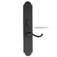 Emtek Emtek 1L1A22 Multi Point Lock Trim (Large Multi Point Entry Set) - Sandcast Bronze Plates, Arched Style (3" x 17.5"), Non-Keyed Passage EMTEK-1L1A22