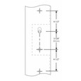 Emtek Emtek 1L1A23 Multi Point Lock Trim (Large Multi Point Entry Set) - Sandcast Bronze Plates, Arched Style (3" x 17.5"), Non-Keyed American Style Thumbturn Inside EMTEK-1L1A23