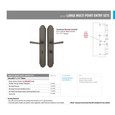 Emtek Emtek 1L1A51 Multi Point Lock Trim (Large Multi Point Entry Set) - Sandcast Bronze Plates, Arched Style (3" x 17.5"), Keyed with Euro Cylinder Hub BELOW Handle EMTEK-1L1A51