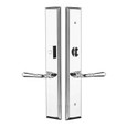 Emtek Emtek 1L1M23 Multi Point Lock Trim (Large Multi Point Entry Set) - Brass Plates, Melrose Style (2.9" x 17.5"), Non-Keyed American Style Thumbturn Inside EMTEK-1L1M23