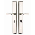 Emtek Emtek 1L1M53 Multi Point Lock Trim (Large Multi Point Entry Set) - Brass Plates, Melrose Style (2.9" x 17.5"), Non-Keyed American Style Thumbturn Inside EMTEK-1L1M53
