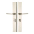 Emtek Emtek 1L1R13 Multi Point Lock Trim (Large Multi Point Entry Set) - Brass Plates, Modern Rectangular Style (2.5" x 17.5"), Non-Keyed American Style Thumbturn Inside EMTEK-1L1R13
