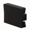 Eaton E30KC150 E30 pushbutton operator button, E30 series, Square Multifunction Pushbutton Operator Button, Type A, Short, Black actuator, Legend: Blank legend, 3/16 In high