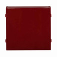 Eaton E30KF12 E30 pushbutton operator lens, E30 series, Square Multifunction Pushbutton Operator Lens, Type F, Red actuator, Legend: ON, 3/16 In high