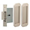 Omnia Omnia 7039/N Passage Pocket Door Lock with Traditional Rectangular Trim featuring Mortise Edge Pull OMN-7039/N