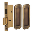 Omnia Omnia 7039/PD Pair Dummy Pocket Door Lock with Traditional Rectangular Trim featuring Mortise Edge Pull OMN-7039/PD
