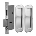 Omnia Omnia 7039/PD Pair Dummy Pocket Door Lock with Traditional Rectangular Trim featuring Mortise Edge Pull OMN-7039/PD