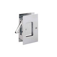 Emtek 2107 Modern Rectangular Pocket Door Lock 2-1/2" x 4-1/2" Passage - Polished Chrome (US26) finish