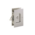 Emtek 2108 Modern Rectangular Pocket Door Lock 2-1/2" x 4-1/2" Privacy - Satin Nickel (US15)