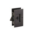 Emtek 2108 Modern Rectangular Pocket Door Lock 2-1/2" x 4-1/2" Privacy - Medium Bronze (MB)