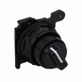 Eaton E34VFBK1-X1K3X E34 pushbutton, E34, 30.5 mm, Corrosion Resistant, Thrust washer, Cam 1, 60° throw, NEMA 3, 3R, 4, 4X, 12, 13, Non-illuminated, Two-position, Knob, Black actuator