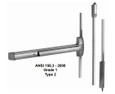 Detex Detex 20/21 Advantex Series Surface Vertical Rod Device, Device Only - Exit Only DTX-20/21
