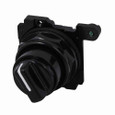 Eaton E34VFBK1-X3 E34 pushbutton, E34, 30.5 mm, Corrosion Resistant, Cam 1, Non-illuminated, Two-position, Knob, Black actuator, 60° throw, NEMA 3, 3R, 4, 4X, 12, 13
