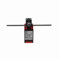 Eaton E49S74UP7 E49 Miniature DIN Limit Switch, Plastic Body, Adj. Side Rotary, Self-extinguishing PA-6 (Glass-reinforced, Polyamide) enclosure, 10A max AC, 1.5A max DC, 1NO-1NC, 10A at 600Vac, 1.5A at 24Vdc, Screw Terminals