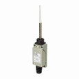 Eaton E49G31NP3 E49 mini metal limit switch, Wobble Stick, Nylon Tipped Spring, Head and Body: Zinc Alloy, Terminal Cover: ABS Plastic enclosure, 5A max AC, 5A max DC, 1NO-1NC, 5A at 250V, 5A at 30Vdc, Screw Terminals