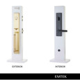 Emtek Emtek 4216 Hercules Smooth Full Length Single Cylinder Entrance Handleset - Brass Tubular EMTEK-4216