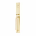 Emtek Emtek 4216 Hercules Smooth Full Length Single Cylinder Entrance Handleset - Brass Tubular EMTEK-4216