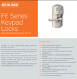 Schlage Residential FE595 - Plymouth Keypad Entry with Flex-Lock with Latitude Interior Lever