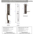 Emtek EMP4816 Orion Single Cylinder Entrance Handleset - Brass Tubular - EMPowered Upgrade