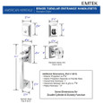 Emtek EMP4213 Hamden Single Cylinder Entrance Handleset - Brass Tubular - EMPowered Upgrade