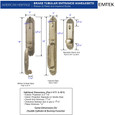 Emtek EMP4911 Imperial Single Cylinder Entrance Handleset - Brass Tubular - EMPowered Upgrade