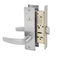 Sargent 8200 Series - (8225) Dormitory or Exit Function Escutcheon Trim, Heavy Duty Single Cylinder with Deadbolt Mortise Lock, Grade 1